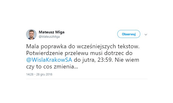 Nowe informacje ws. Wisły Kraków! :D